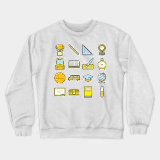 back to school icon Crewneck Sweatshirt